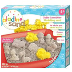 Aladine Kit Créatif Sable Magique - Safari Animaux - Sable à Modeler - 550 g