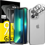 Kit De 6,3 X Verre Trempe Pour Iphone 13 Pro Max(6,7 Pouces)Et 3 X Protection Camera Arriere-Kit Outil D'installation Facile-Anti Rayures-Ultra Resistant-Hd Transparent