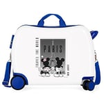 Disney Mickey et Minnie Travel the World Paris Valise enfant Blanc 50x39x20 cm ABS rigide Fermeture latérale à combinaison 34L 1,8 kg 4 roues bagage à main