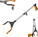 Crust-Pro Litter Picker, 32" Long Arm Foldable Litter Grabbers for Disabled 