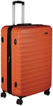 Amazon Basics Valise de voyage à roulettes pivotantes, 78 cm, Orange Brûlée