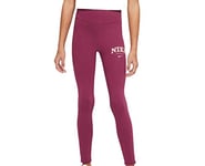 NIKE Girls' Favourites Leggings, Rosewood, L