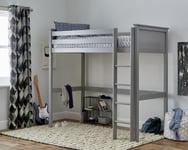 Habitat Brooklyn High Sleeper Bed Frame - Grey Single