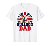 Bulldog Dad UK Flag for Dog Fathers Father's Day T-Shirt