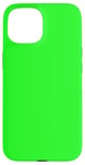 Coque pour iPhone 15 Couleur vert citron simple