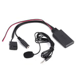 Bil Bluetooth AUX-IN-kabeladapter med mikrofon Handsfree-samtal passar för Ford Focus 6000CD