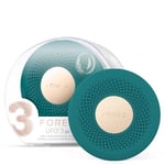 FOREO UFO 3 go Travel-friendly Face Mask Skincare Device, Face Moisturiser, Anti-Aging Skincare, Full Spectrum LED & Red Light Therapy, Thermo Therapy, T-Sonic Massage, Evergreen