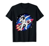 Astronaut Dabbing rocket in Space Galaxy Adventure Tee T-Shirt