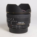 Sigma Used 15mm f/2.8 EX DG Diagonal Fisheye Lens Nikon F