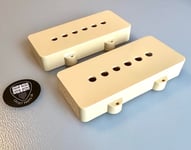Fender Squier Jazzmaster Guitar Pickup Covers - Cream - Set of Two