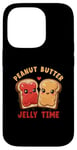 Coque pour iPhone 14 Pro Couples assortis au beurre de cacahuète Jelly Time