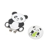 (Bamboo Shoots)Chinese Panda Style Metal Hat Cap Clip With Magnetic FST