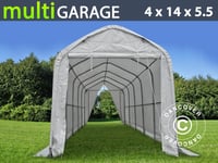 Lagertält Tälthall  multiGarage Båttält 4x14x4,5x5,5m, Vit