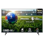 Hisense 55 Inch 4K Smart TV 55A6NTUK - Dolby Vision, Game Mode PLUS with 60Hz VRR ALLM, Smooth Motion, AI Sports Mode, Vidaa OS with Freely, Youtube, Netflix and Disney+ & Now TV (2024 Model)