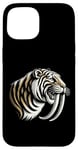 Coque pour iPhone 15 Sabertooth Puissant Rugissement Épique