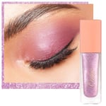 Oulac Fard a Paupiere Liquide,Maquillage Femme Paillettes Yeux,Pas d'alcool, Ingrédients sûrs, Liquid Eyeshadow Vegan, 6.8g,Fard à paupières Violet(08)