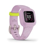 Garmin vívofit jr. 3 – wasserdichter, digitaler Aktivitätstracker für Kinder ab 4 Jahren, Schrittzähler, großes 1,4 cm Display, Notfallkontakt, bis zu 1 Jahr Batterielaufzeit, Abenteuerwelt & Quiz