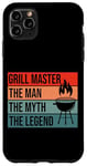 iPhone 11 Pro Max BBQ Smoker Grill Master The Man Myth Legend Retro Vintage Case