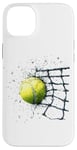 Coque pour iPhone 14 Plus Balle de tennis dans le filet pour les joueurs de tennis