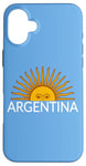 Coque pour iPhone 16 Plus Drapeau de l'Argentine - Soleil de l'Argentine - Maillot de sport