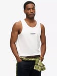 Superdry Relaxed Sports Vest Top, Brilliant White