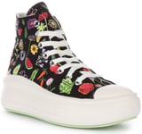 Converse A06064C All Star Move Platform Festival Black Multi Womens UK 3 - 7.5