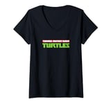 Teenage Mutant Ninja Turtles TMNT Logo T-Shirt avec Col en V