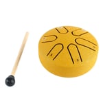 (Gold)Handpan Drum Mini 6 Note Worry Free Tongue Drum Percussion Instrument GSA