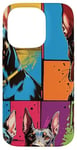 Coque pour iPhone 14 Pro Design pop art de chien Doberman cool pour les propriétaires et les fans de chiens