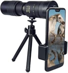 10 300X32mm Super téléobjectif zoom monoculaire, 4K portable léger télescope zoom monoculaire pour téléphone, objectif de caméra de téléphone anti-secousse, avec télescope monoculaire avec support