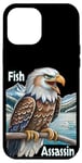 Coque pour iPhone 12 Pro Max Majestic Eagle Fisher surplombant un lac de montagne