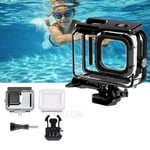 ®cBOX Caisson étanche à 50 mètres pour GOPRO HERO 9 /10 /11/12/13 Black, avec 2 portes arrières échangeables