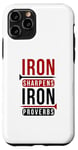 iPhone 11 Pro Iron sharpens iron Proverbs Solomon 27 verse 17 Bible Case