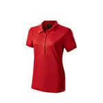 Wilson Staff Femme Polo de Golf, WILSON STAFF AUTHENTIC POLO, Polyester, Rouge, Taille M, WGA700740MD