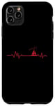 iPhone 11 Pro Max My Heart beats for Sailing Heart Line Case