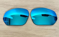 NEW POLARIZED CUSTOM ICE BLUE LENS FOR OAKLEY PLAZMA SUNGLASSES