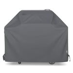 Unicook BBQ Cover, Heavy Duty Waterproof Outdoor Barbecue Gas Grill Cover, Resistant Oxford Fabric, Compatible for Weber Char-Broil Outback Barbecues and More, 152 x 58 x 107 cm/60 inch Length, Grey