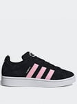 adidas Originals Unisex Campus 00s - Black/white/pink, Black/White, Size 8, Women