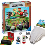 'Ravensburger - Minecraft-Heroes of the village - Jeu Famille et Enfant - Coopération et aventure - 2 à 4 Joueurs dès 7 Ans - 20914 - Mixte - (Multilingue – Français Inclus)