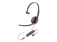 Poly Blackwire C3215 USB-C - 3200 Series - headset - på örat - kabelansluten - 3,5 mm kontakt, USB-C