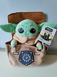 Peluche Bébé Yoda avec son sac Disney Star Wars neuf  + cadeau