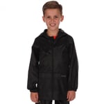 Regatta Boys Girls Kids Stormbreak Waterproof Jacket - Black - Size 14-15Y