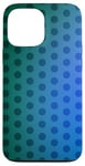 Coque pour iPhone 13 Pro Max Couleur : vert et bleu à pois