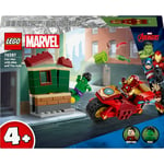 LEGO Marvel - Iron Man med motorsykkel og Hulken 76287