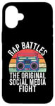 Coque pour iPhone 16 Plus Rap Battles The Social Media Fight Hip Hop des années 90