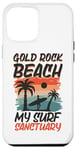 Coque pour iPhone 14 Pro Max Surf à Gold Rock Beach