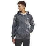 adidas Men's Seasonal Essentials Camouflage Hoodie, dgh solid grey, M