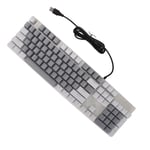 (White And Grey)Blue Switch Mechanical Keyboard Wear Proof Blue Switch