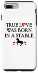 iPhone 7 Plus/8 Plus Barn Horse Design Horse Girls True Love Was Born in a Stable Case