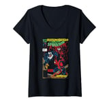 Womens Spider Man Carnage And Venom Cover V-Neck T-Shirt